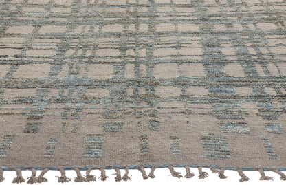 9 x 12 Organic Modern Brutalist Moroccan Rug 81149