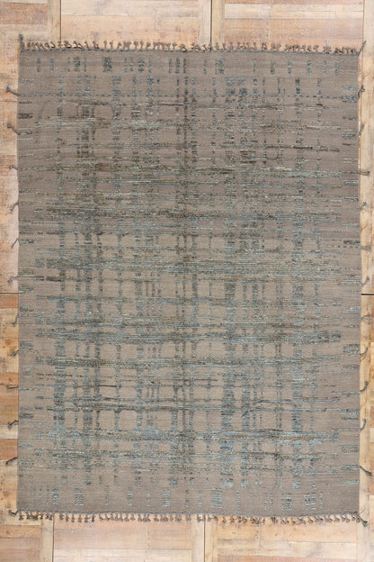 9 x 12 Organic Modern Brutalist Moroccan Rug 81149