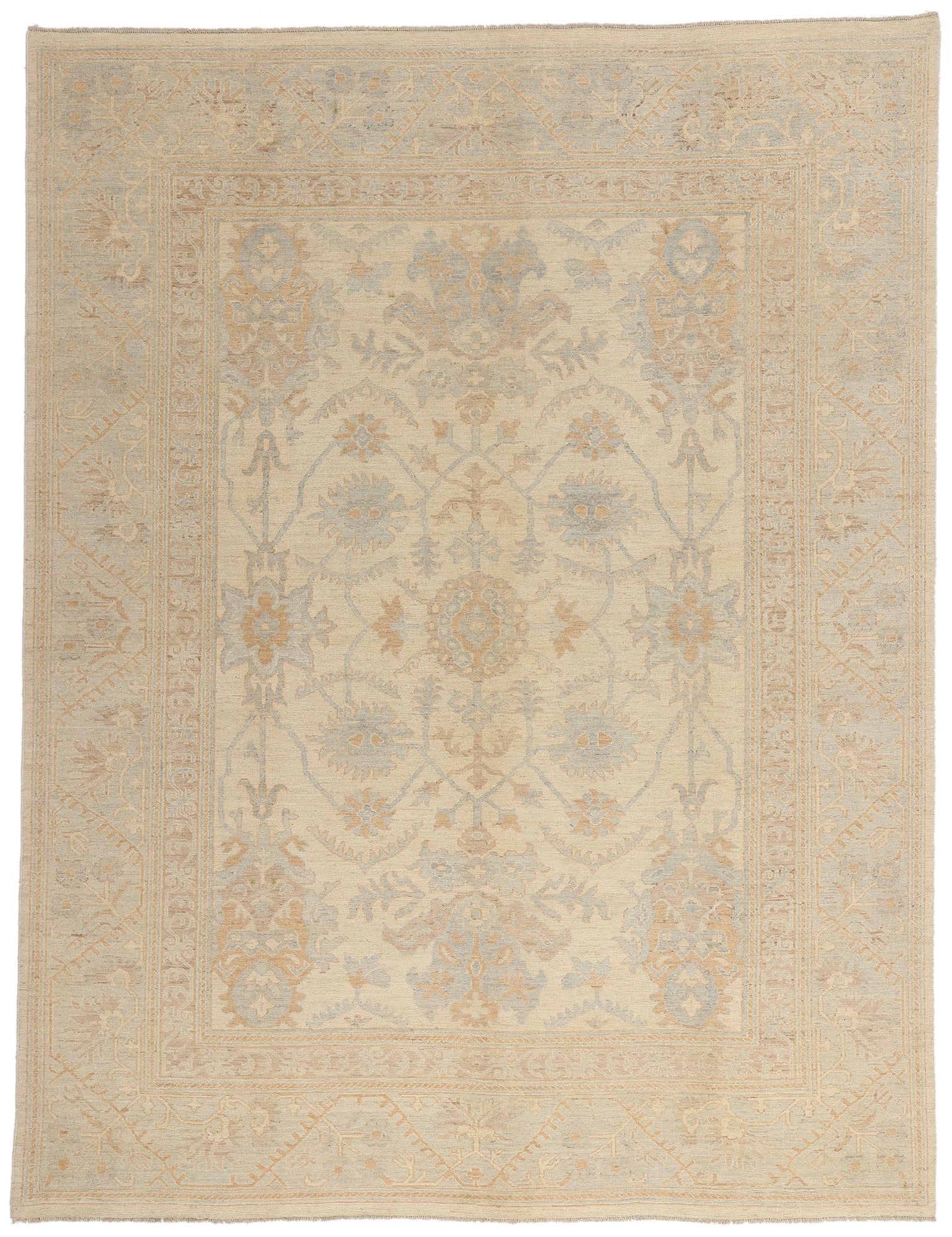 9 x 11 Organic Modern Oushak Rug 80214