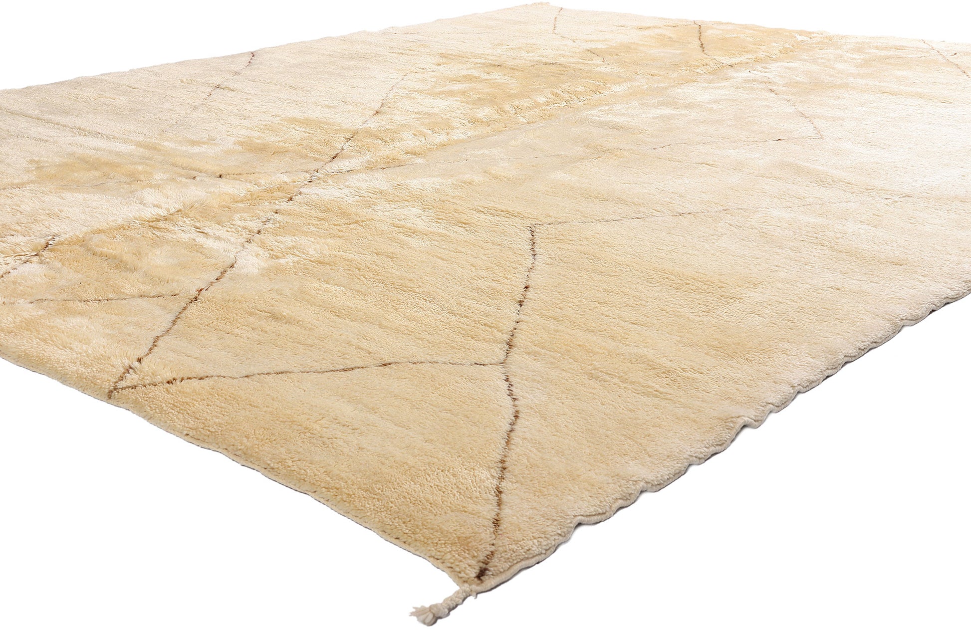 10 x 13 Organic Modern Beni Mrirt Moroccan Rug 20716
