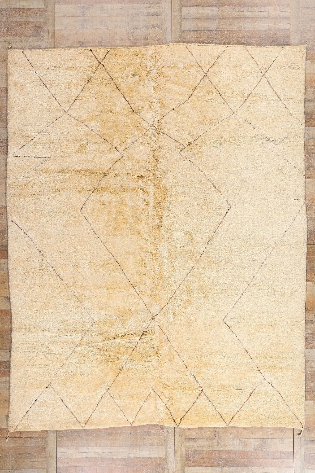 10 x 13 Organic Modern Beni Mrirt Moroccan Rug 20716