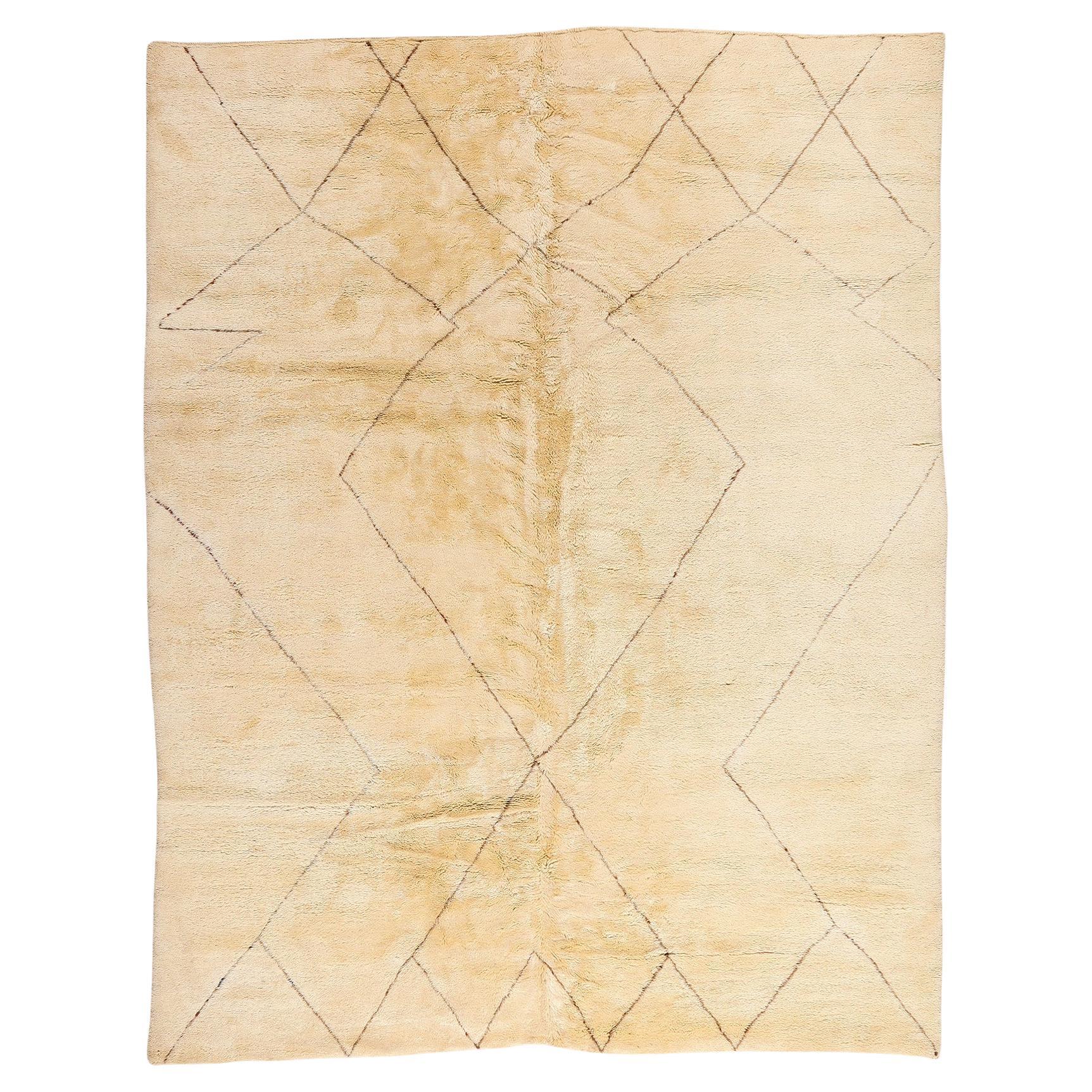 10 x 13 Organic Modern Beni Mrirt Moroccan Rug 20716