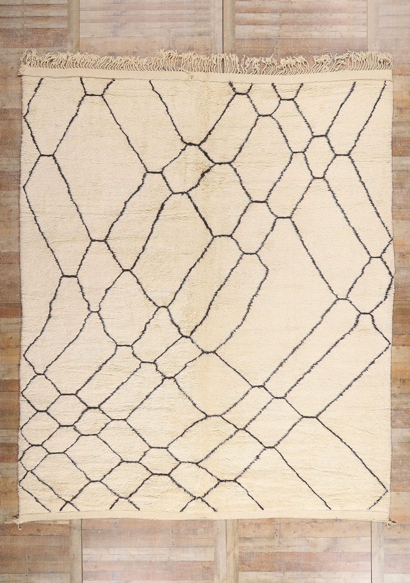 10 x 12 - Organic Modern Beni Mrirt Moroccan Rug - 21097