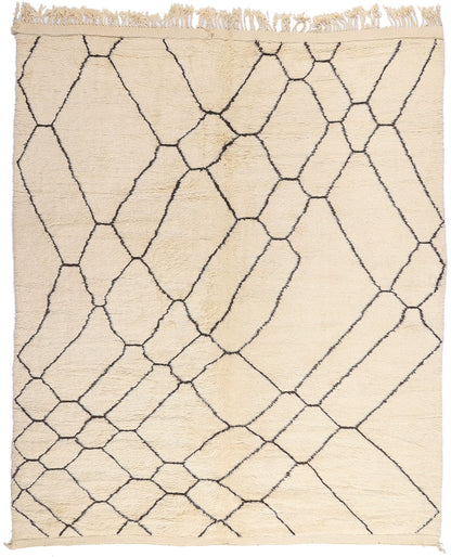 10 x 12 - Organic Modern Beni Mrirt Moroccan Rug - 21097
