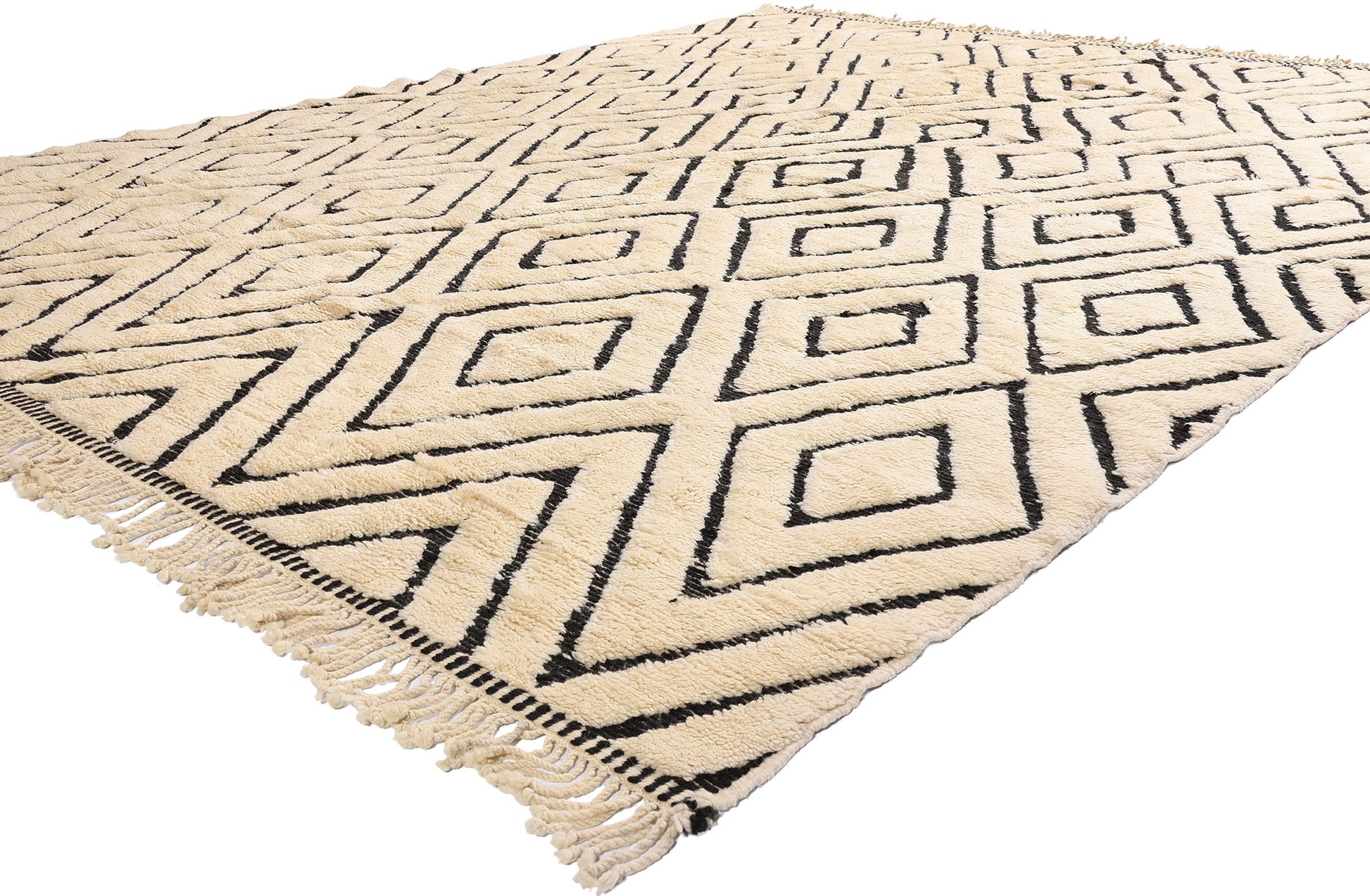 10 x 12 Organic Modern Beni Mrirt Moroccan Rug 21158