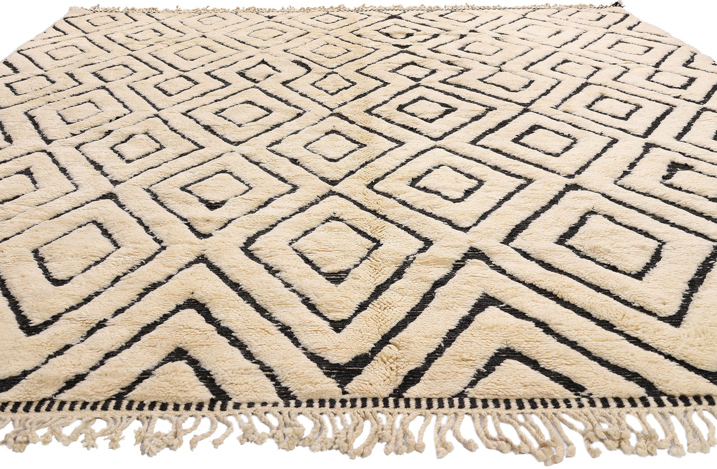 10 x 12 Organic Modern Beni Mrirt Moroccan Rug 21158