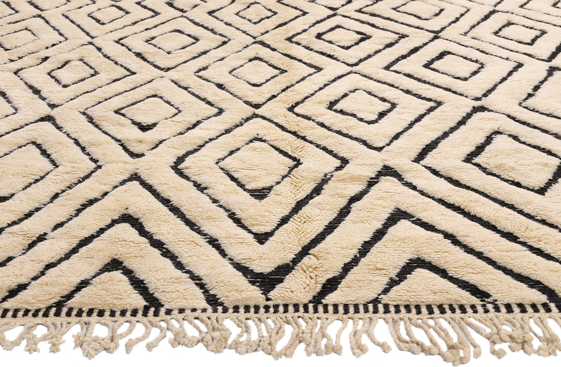 10 x 12 Organic Modern Beni Mrirt Moroccan Rug 21158