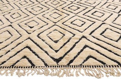 10 x 12 Organic Modern Beni Mrirt Moroccan Rug 21158