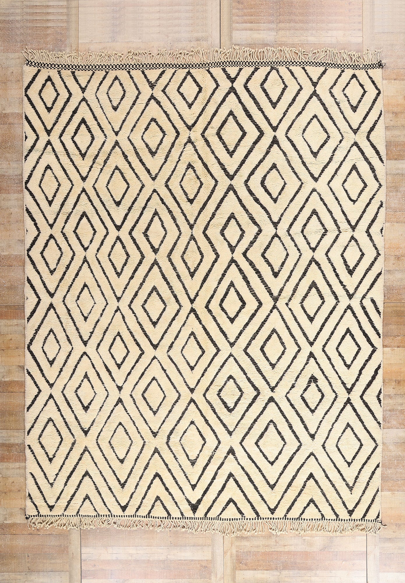 10 x 12 Organic Modern Beni Mrirt Moroccan Rug 21158