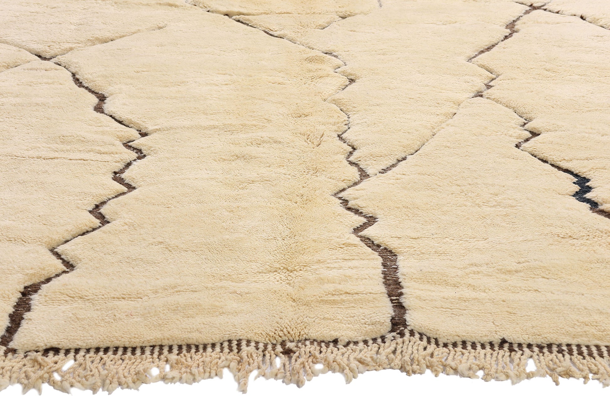 10 x 13 - Organic Modern Beni Mrirt Moroccan Rug - 21644