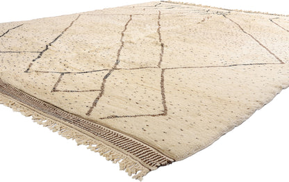 11 x 12 - Organic Modern Beni Mrirt Moroccan Rug - 21152
