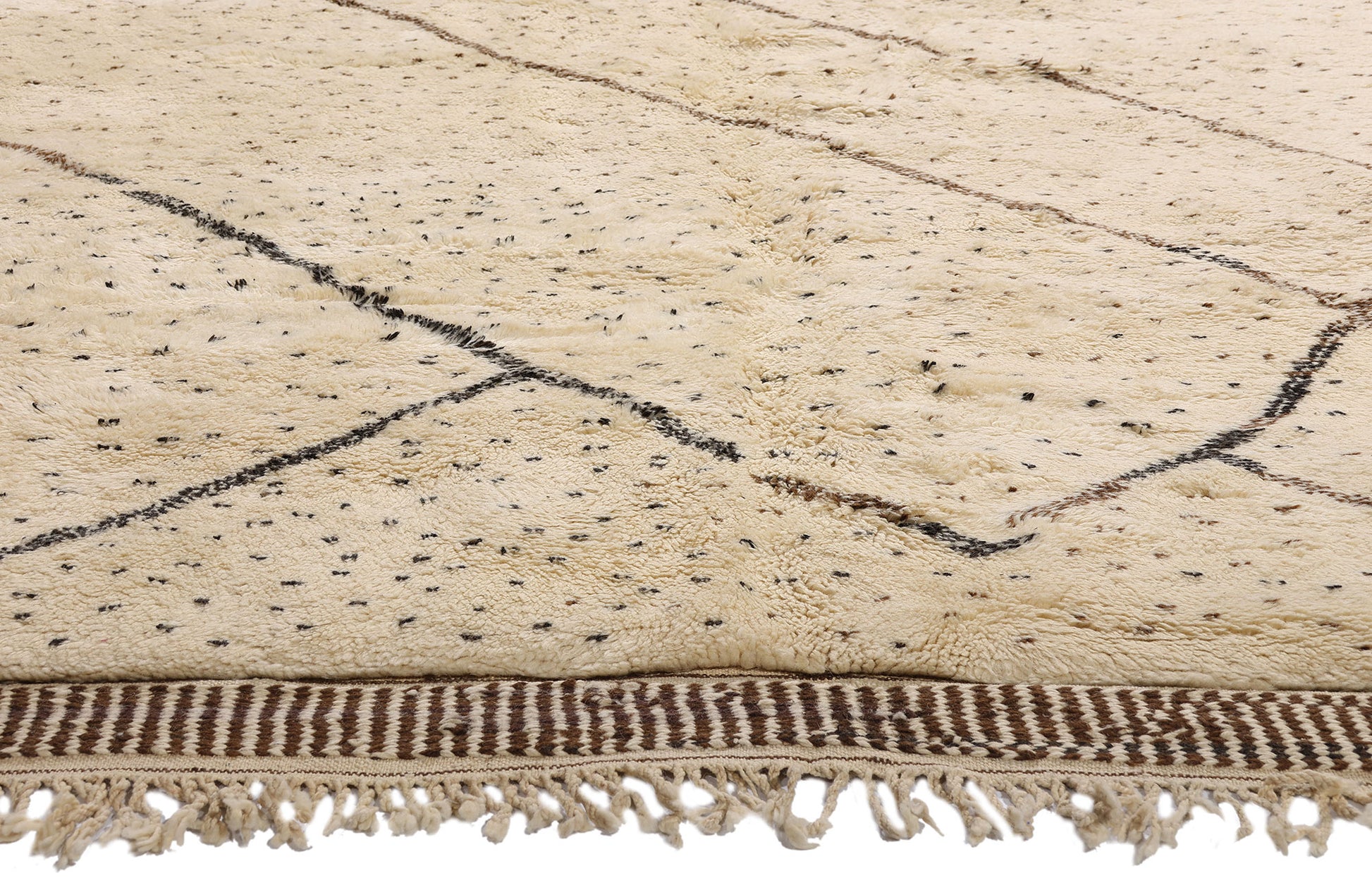 11 x 12 - Organic Modern Beni Mrirt Moroccan Rug - 21152