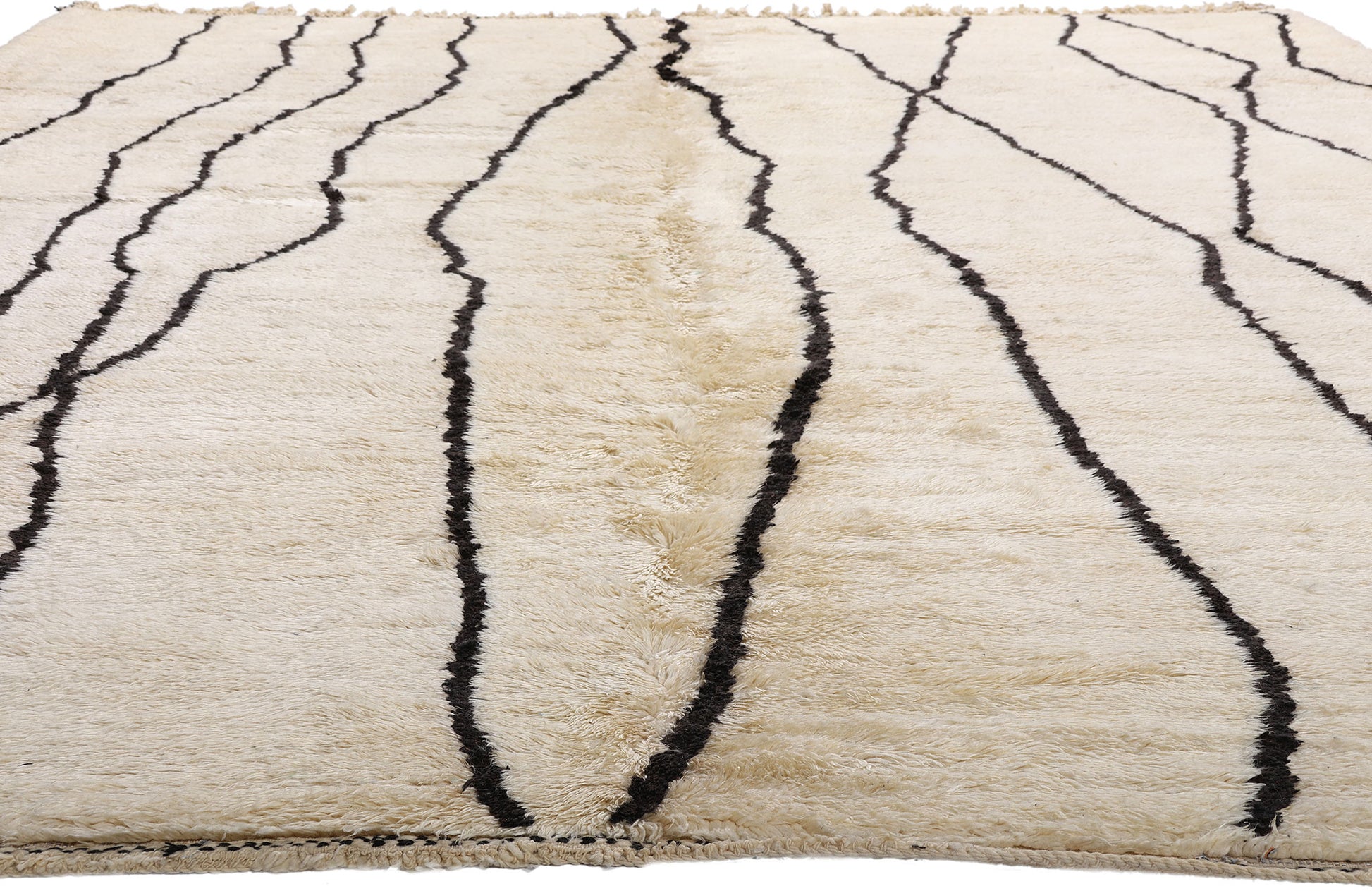 11 x 13 - Organic Modern Beni Mrirt Moroccan Rug - 21123