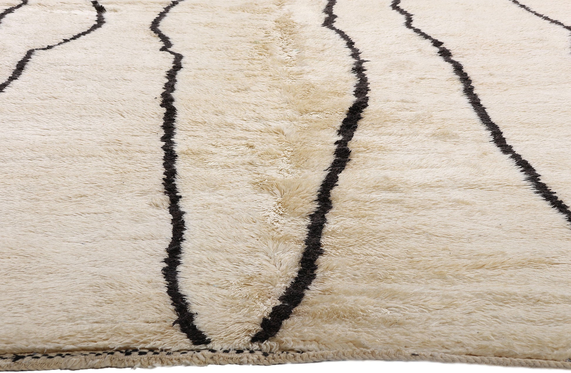 11 x 13 - Organic Modern Beni Mrirt Moroccan Rug - 21123