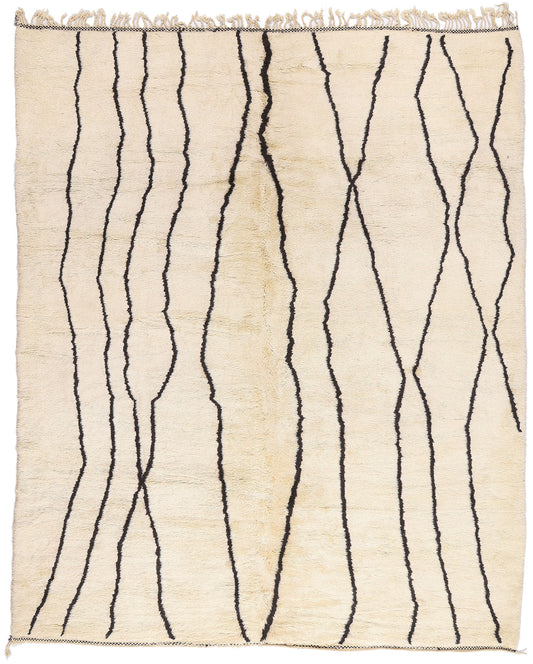 11 x 13 - Organic Modern Beni Mrirt Moroccan Rug - 21123