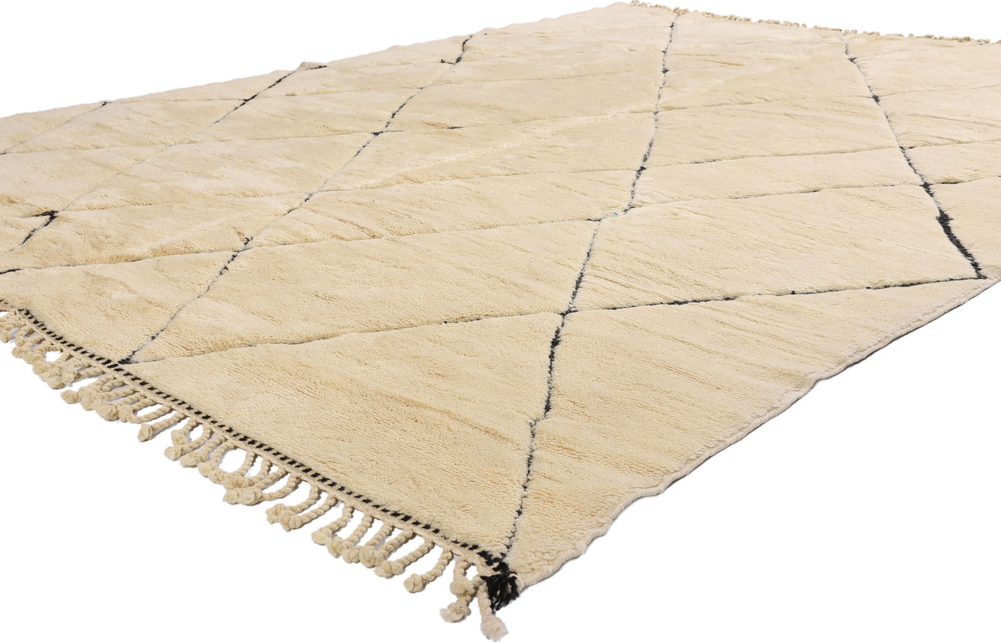 9 x 12 - Organic Modern Beni Mrirt Moroccan Rug - 21175