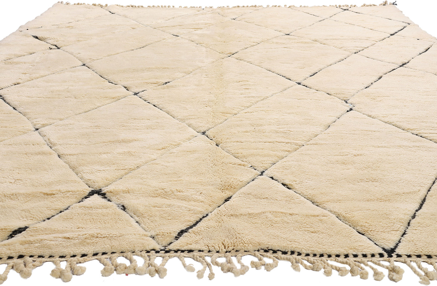 9 x 12 - Organic Modern Beni Mrirt Moroccan Rug - 21175