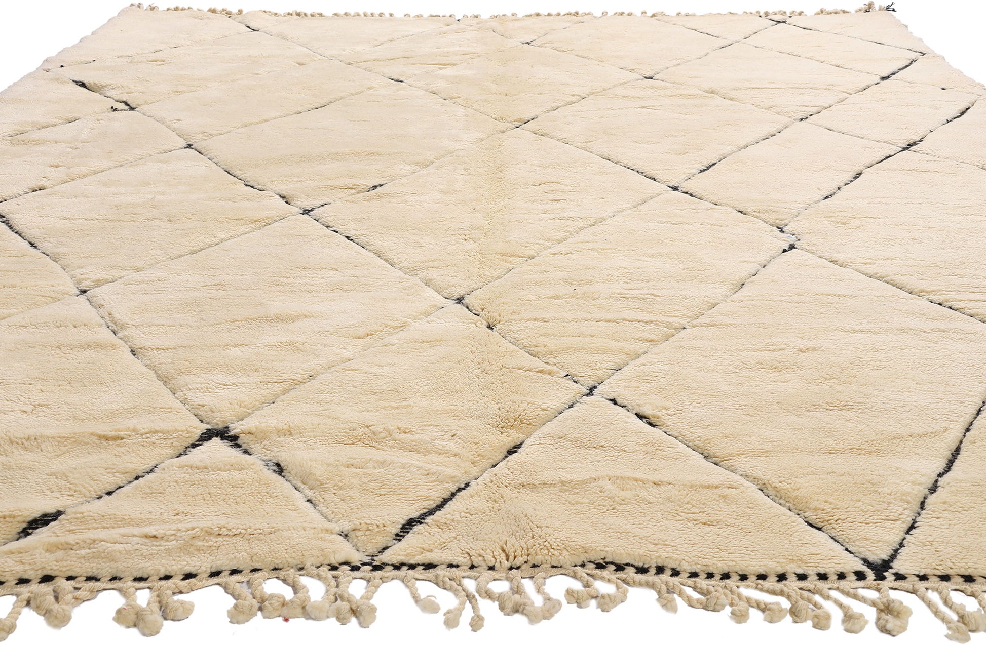 9 x 12 - Organic Modern Beni Mrirt Moroccan Rug - 21175