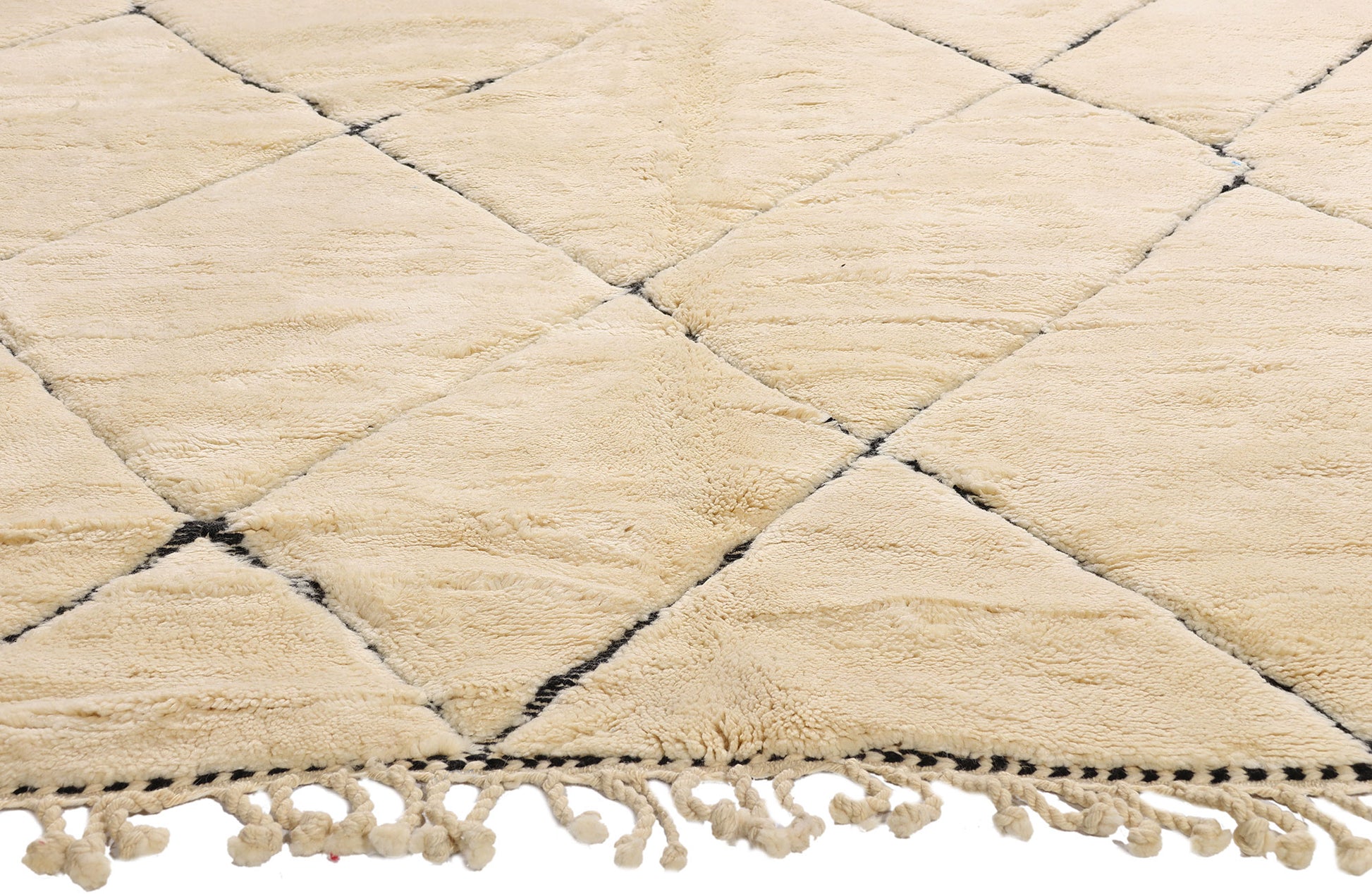 9 x 12 - Organic Modern Beni Mrirt Moroccan Rug - 21175