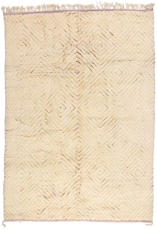 9 x 12 Organic Modern Beni Mrirt Moroccan Rug 79304