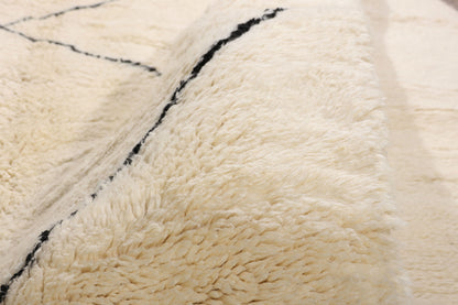 11 x 16 - Organic Modern Beni Ourain Moroccan Rug - 21137