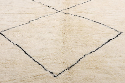 11 x 16 - Organic Modern Beni Ourain Moroccan Rug - 21137