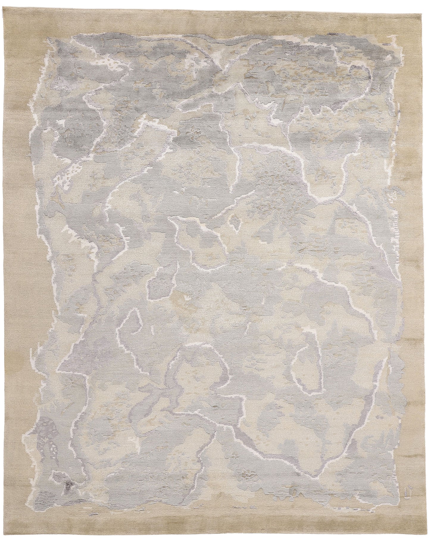 8 x 10 Ethereal Earthscape Organic Modern Biophilic Rug 31139