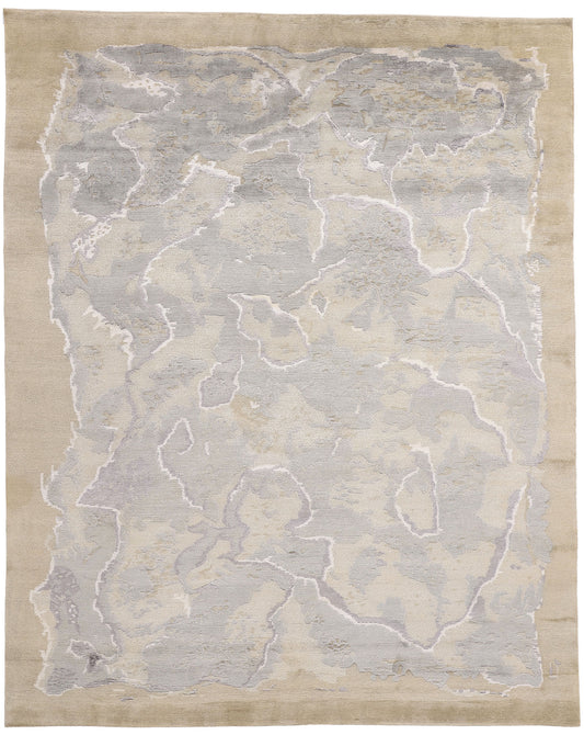 8 x 10 Ethereal Earthscape Organic Modern Biophilic Rug 31139
