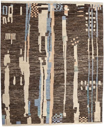 12 x 15 Organic Modern Brutalist Moroccan Rug 81065