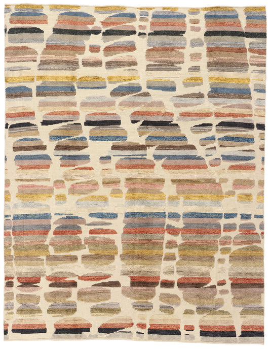 8 x 10 Modern Earthly Reflections High-Low Textured Rug 81147