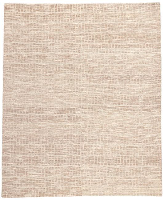 8 x 10 - Tan Indian Contemporary Rug - 30989