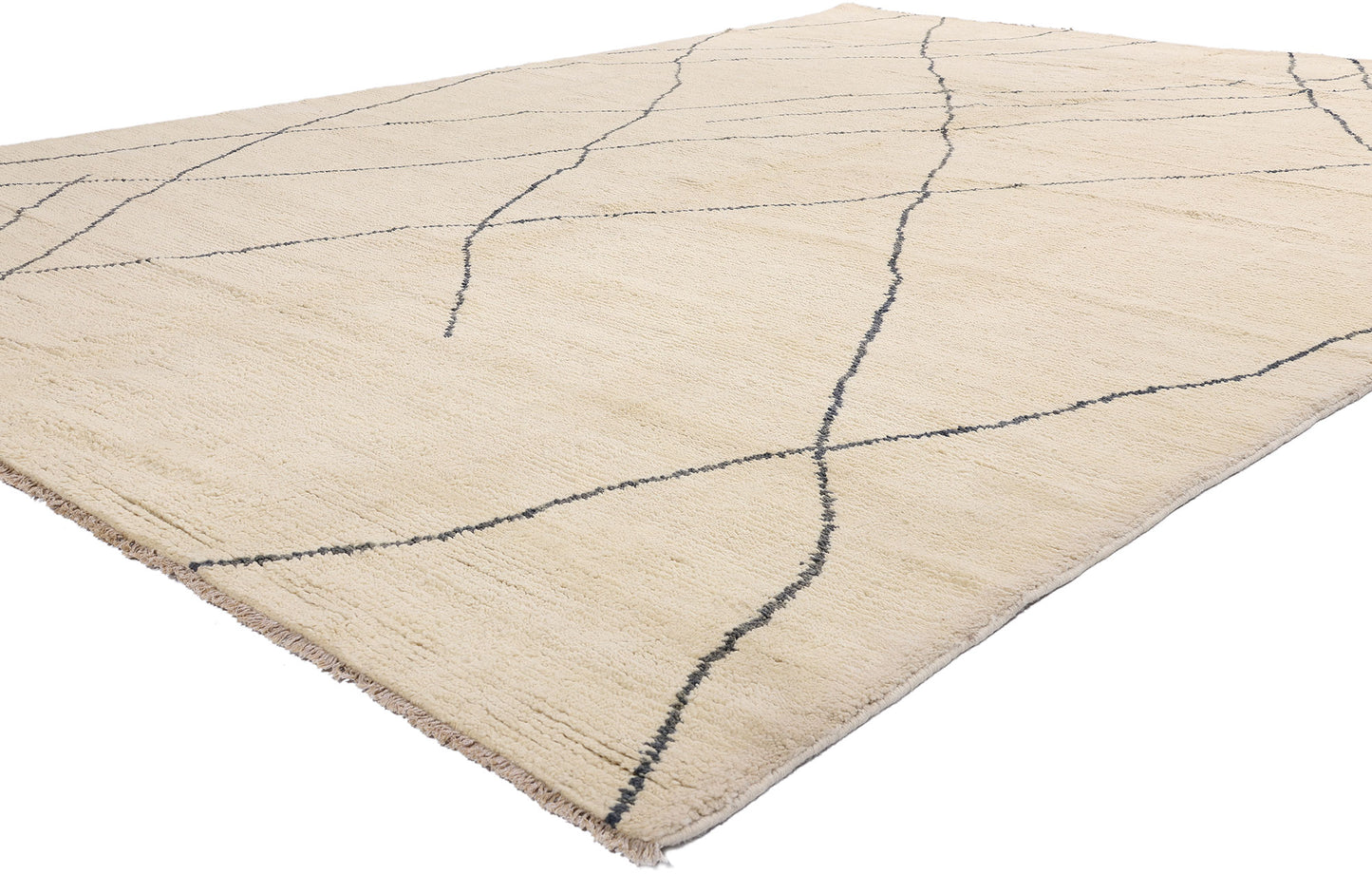 10 x 13 - Beige Pakistani Moroccan Rug - 80698