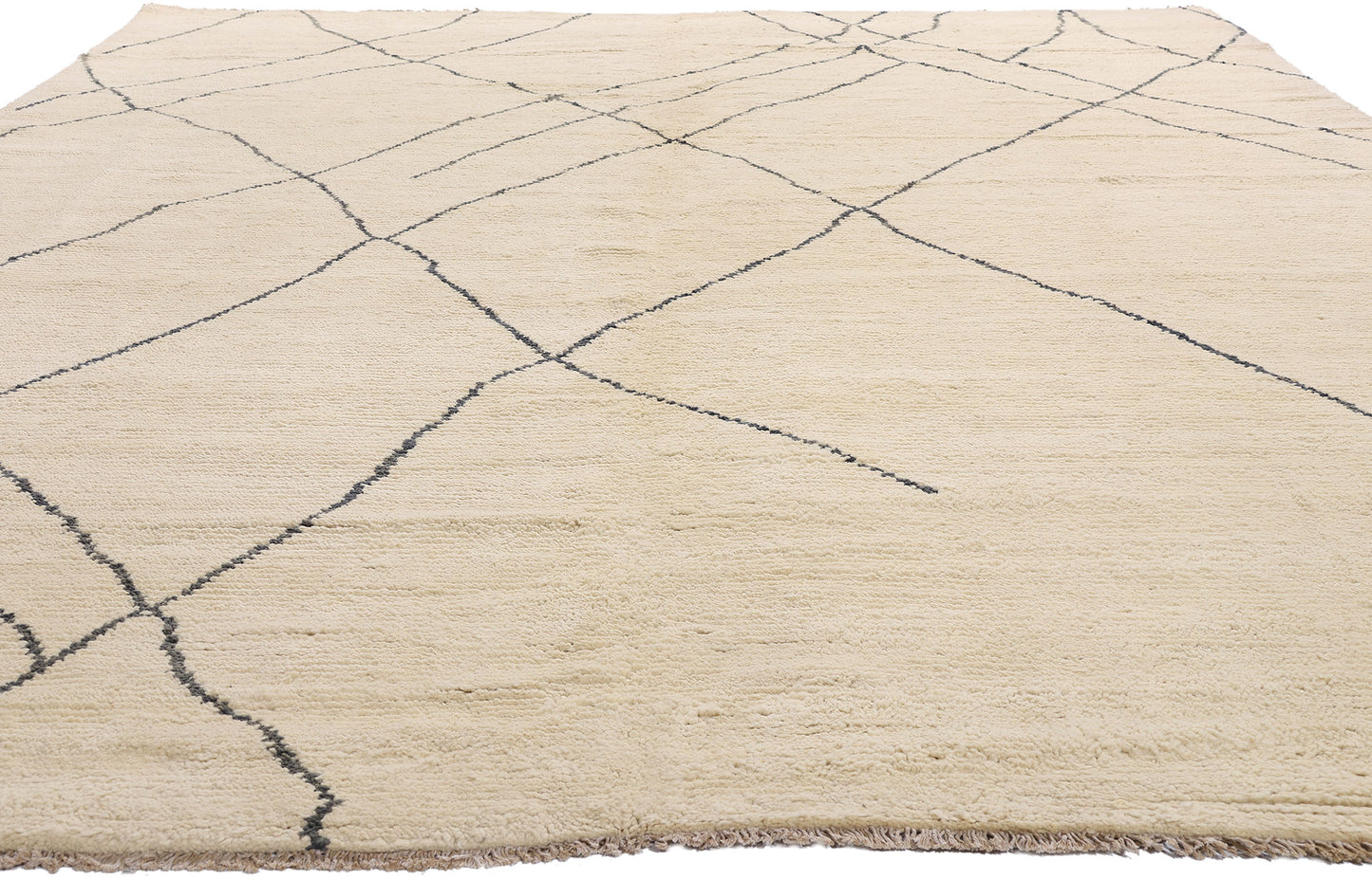 10 x 13 - Beige Pakistani Moroccan Rug - 80698