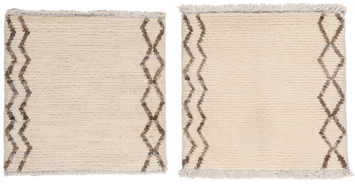 2 x 2 Organic Modern Moroccan Rug 81140
