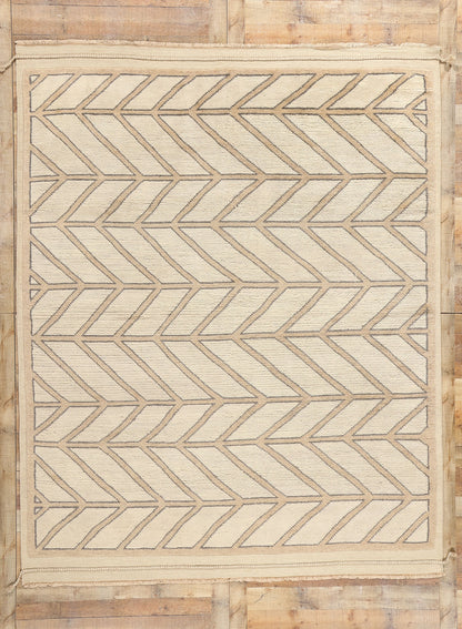 8 x 10 Organic Modern Desert Herringbone Moroccan Rug 31238