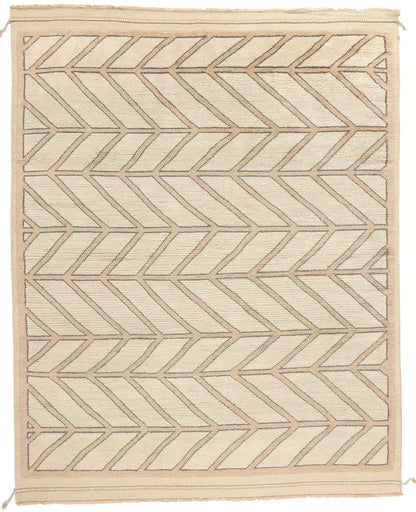 8 x 10 Organic Modern Desert Herringbone Moroccan Rug 31238