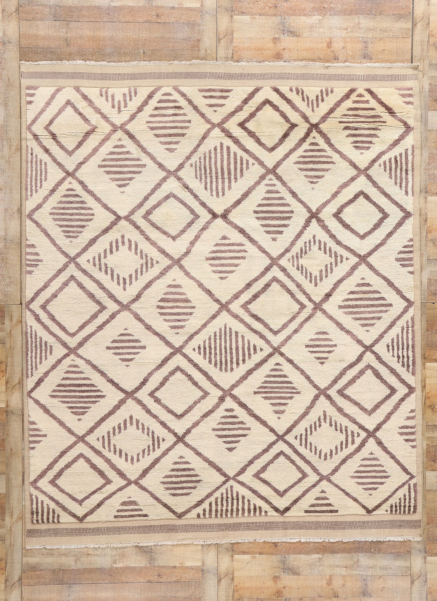8 x 10 Modern Desert Lattice Moroccan Rug 31192