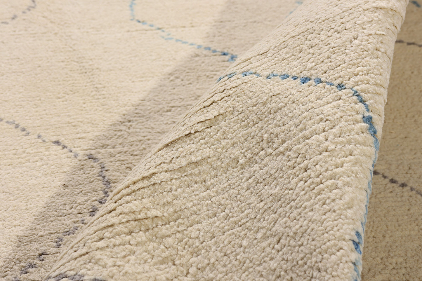 9 x 12 Beige Organic Modern Moroccan Rug 80631