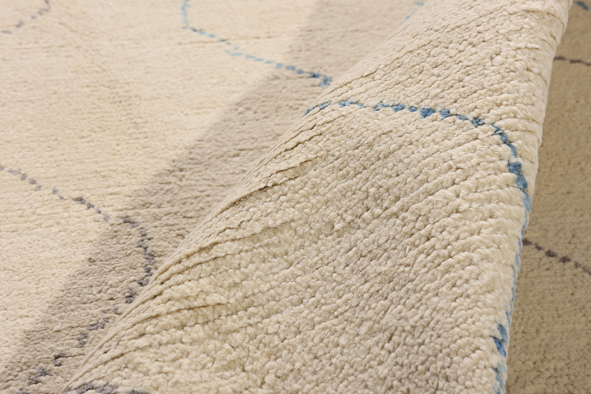 9 x 12 Beige Organic Modern Moroccan Rug 80631