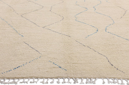 9 x 12 Beige Organic Modern Moroccan Rug 80631