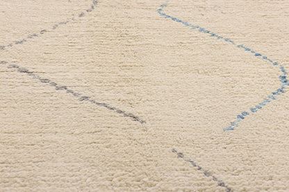 9 x 12 Beige Organic Modern Moroccan Rug 80631