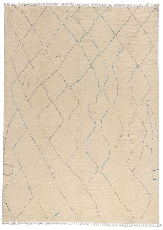 9 x 12 Beige Organic Modern Moroccan Rug 80631