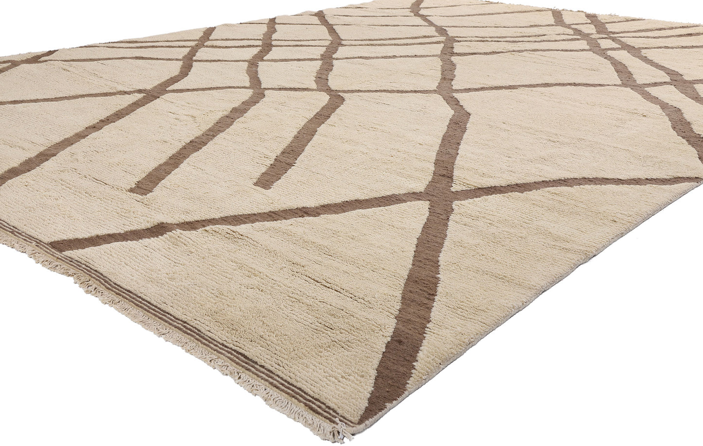 10 x 14 - Beige Pakistani Moroccan Rug - 80528