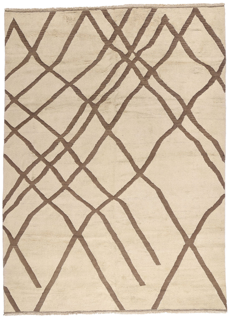 10 x 14 - Beige Pakistani Moroccan Rug - 80528