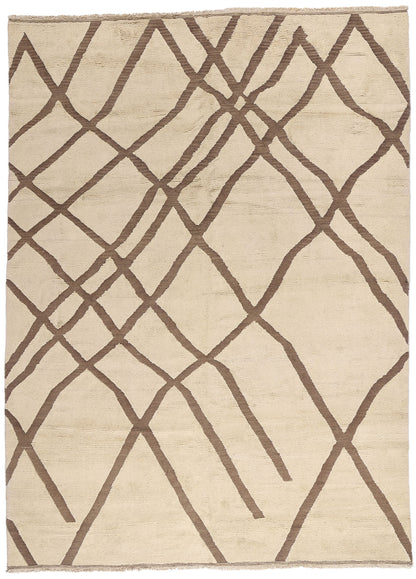 10 x 14 - Beige Pakistani Moroccan Rug - 80528