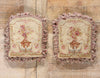 1 x 1 Pair of Antique French Aubusson Tapestry Pillows 79197