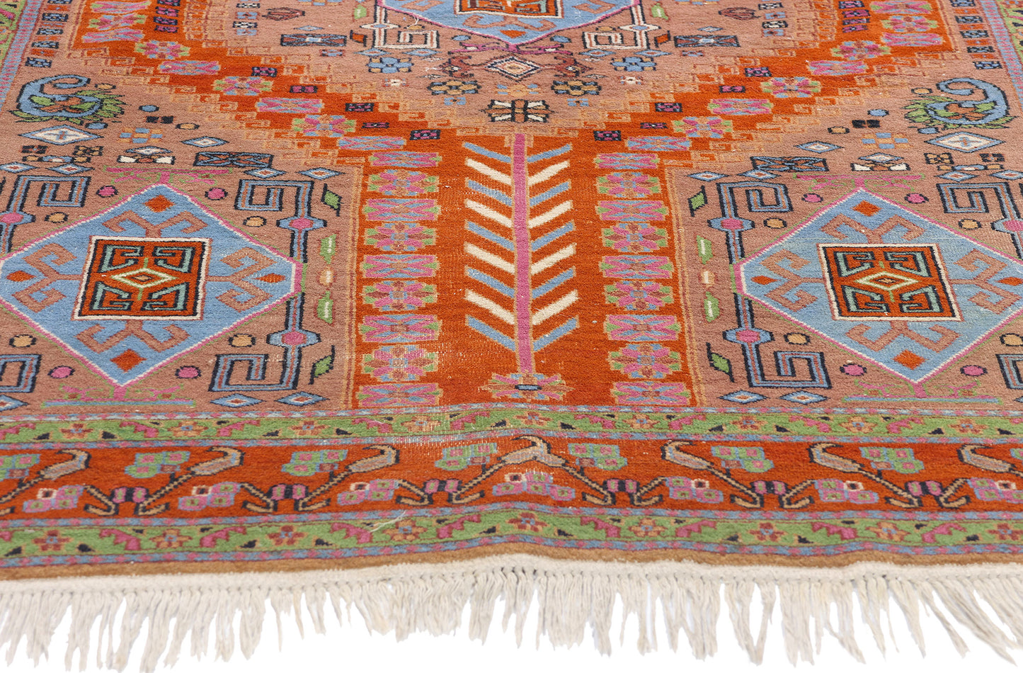 4 x 6 Vintage Pakistani Bokhara Rug 79141