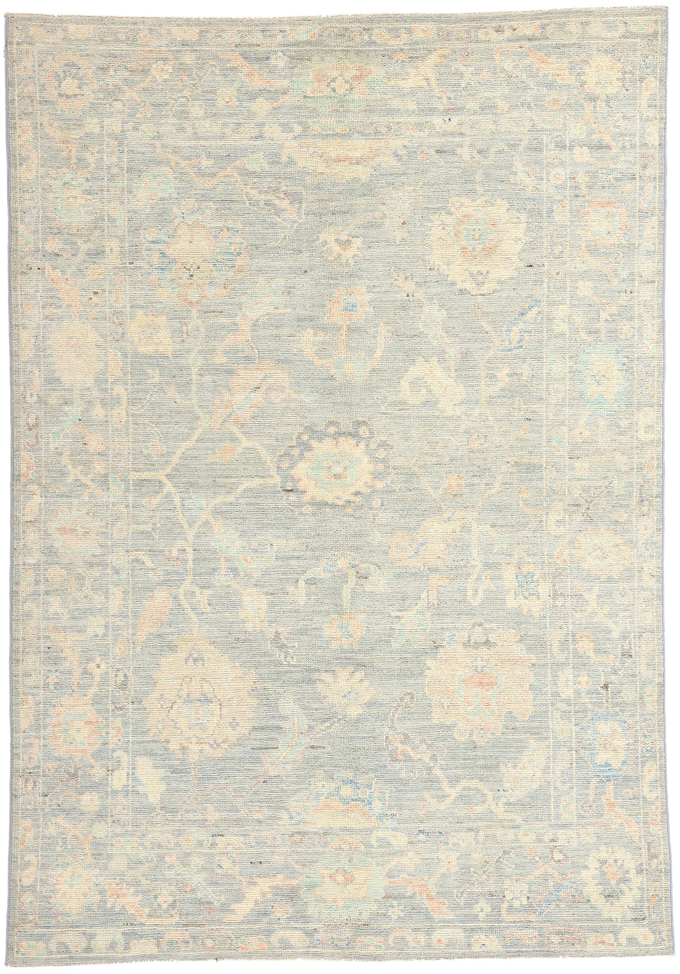 5 x 7 Colorful Pastel Oushak Rug 80883