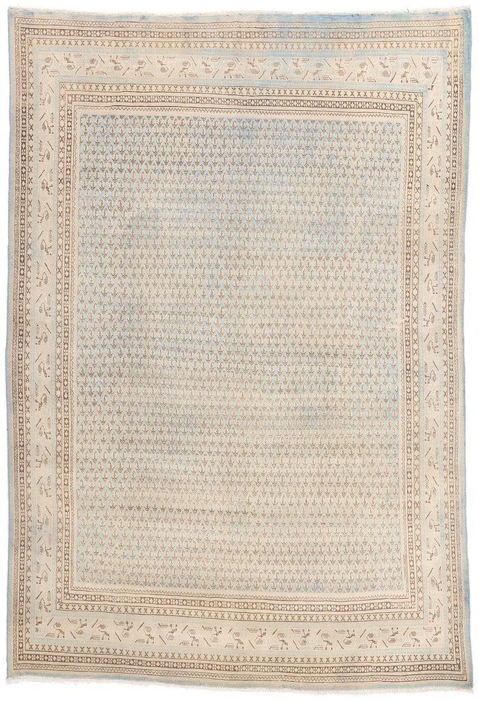 7 x 10 Vintage Persian Ardabil Rug 61309