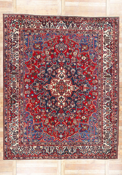 10 x 13 Antique Persian Bakhtiari Rug 79147
